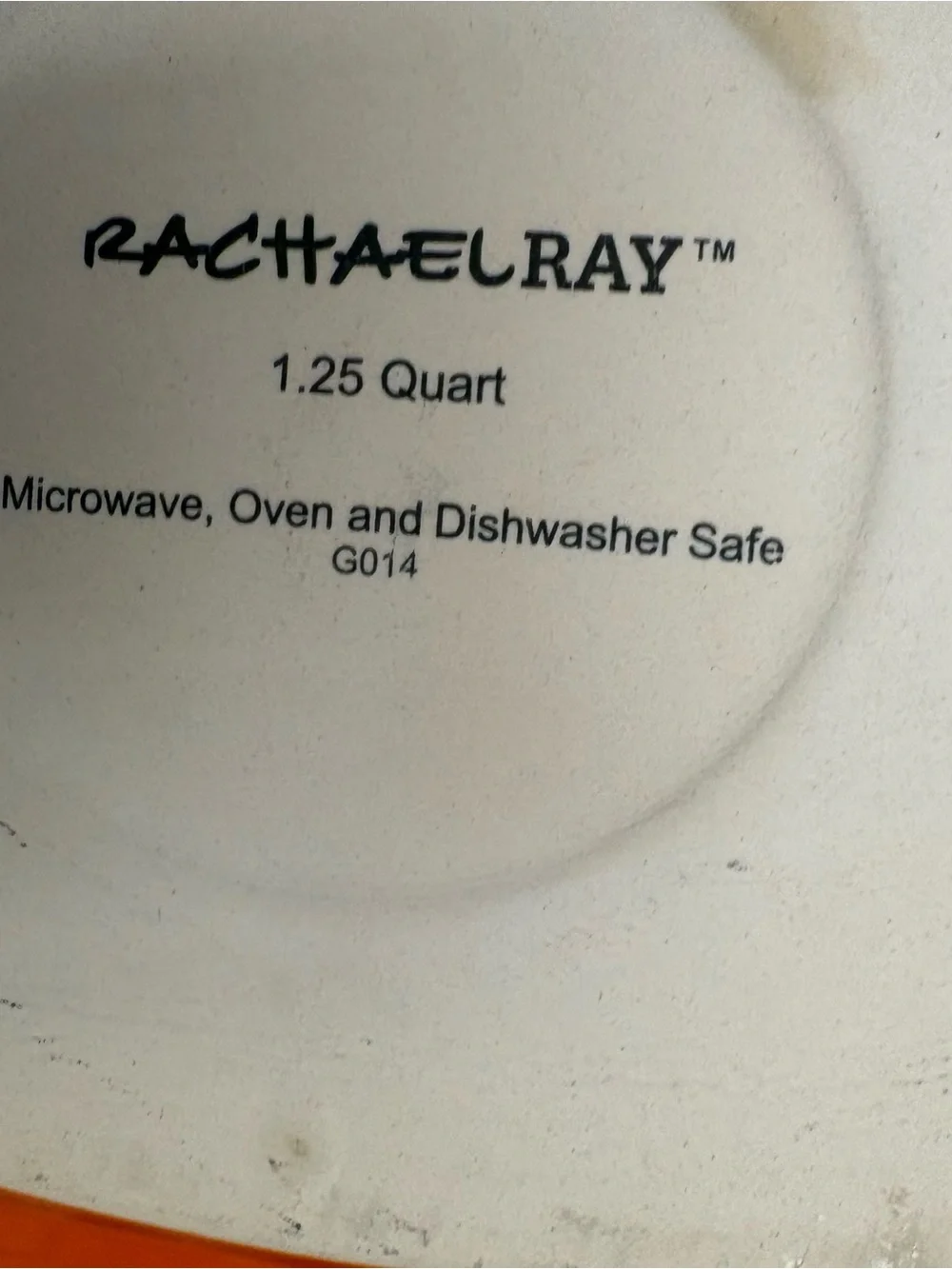 Rachael Ray Orange Oval Serving Platter
